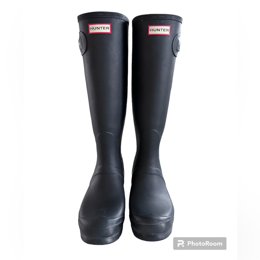 Tall Hunter boots- matte black